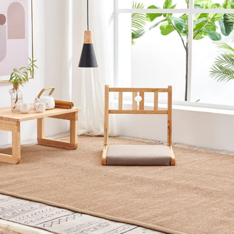 Japanze Tatami Chair with back support, Foldable