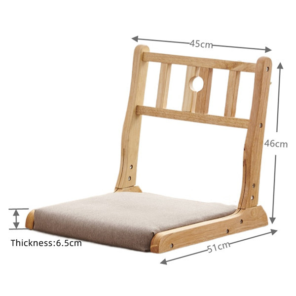 Japanze Tatami Chair with back support, Foldable