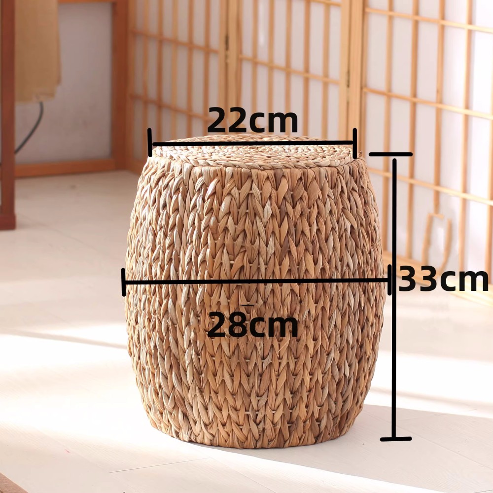 Handmade Round Stool made from banana leaves