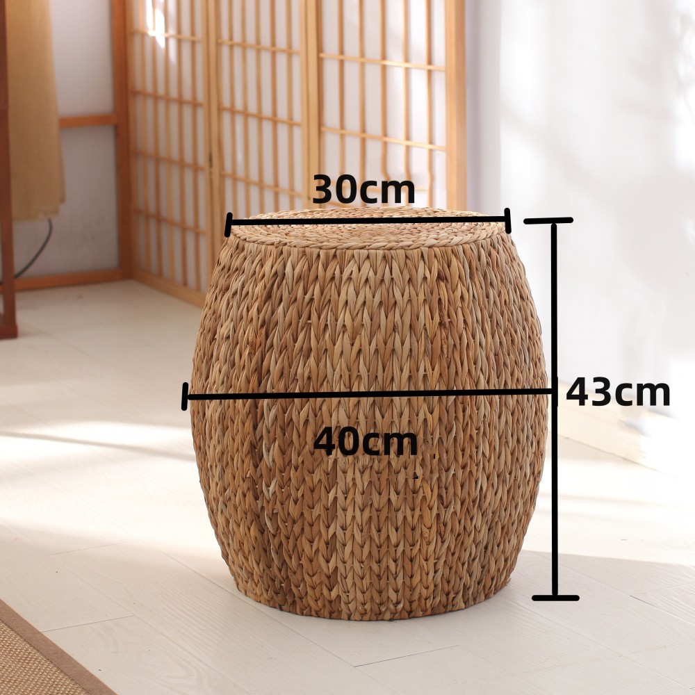 Handmade Round Stool made from banana leaves