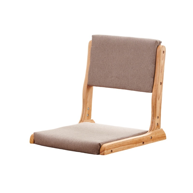 Japanese Tatami Chair with back Support , Foldable. Oil Finish
