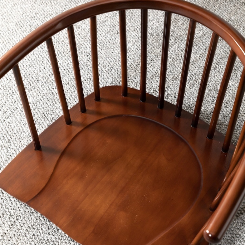 Japanese Tatami Zaisu Legless Chair with back Support ,mahogany Finish