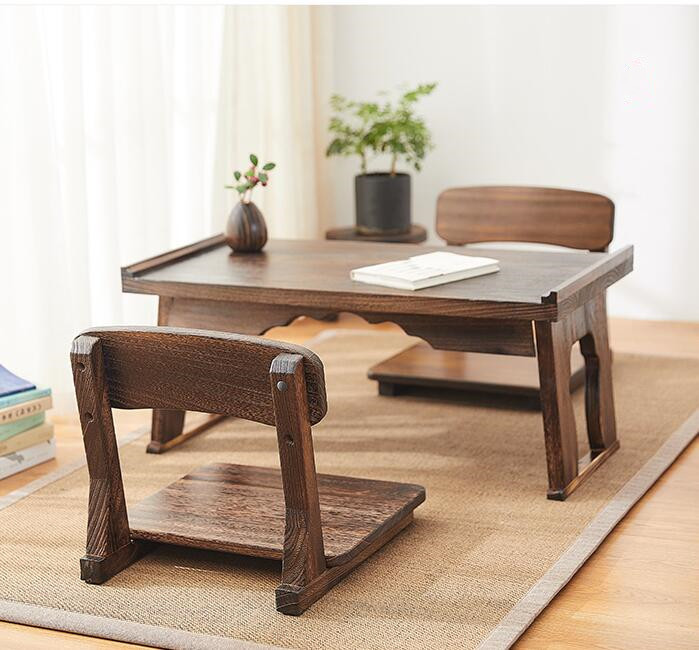 Japanese Style Tatami Meditation Legless Chair, Two Finish Available