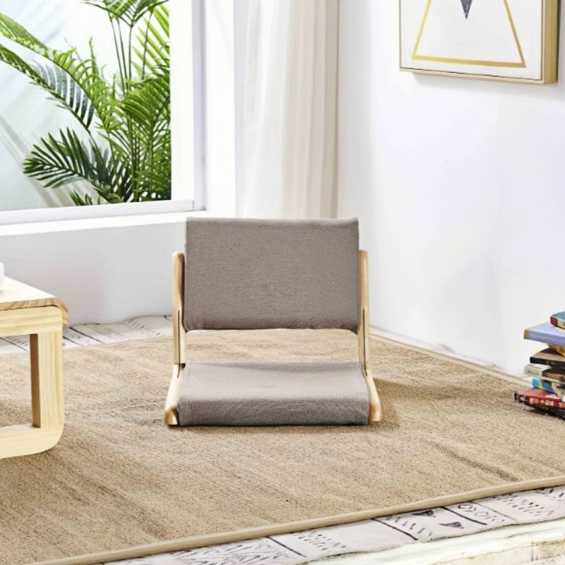 Japanese Tatami Chair with Washable fabric upholstery , Foldable