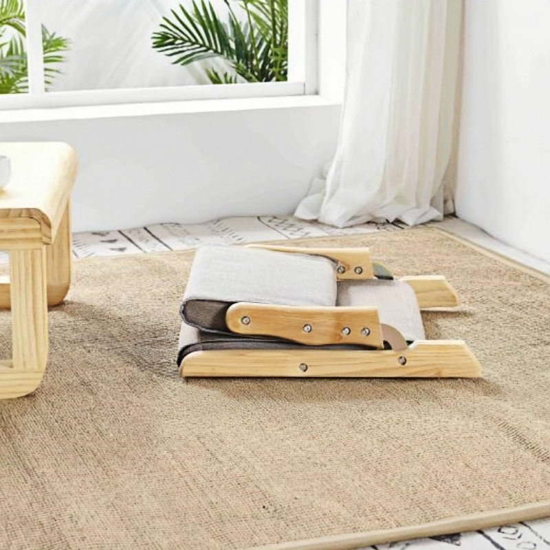 Japanese Tatami Chair with Washable fabric upholstery , Foldable