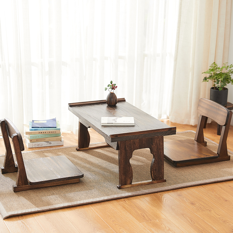 Japanese Style Tatami Meditation Legless Chair, Two Finish Available