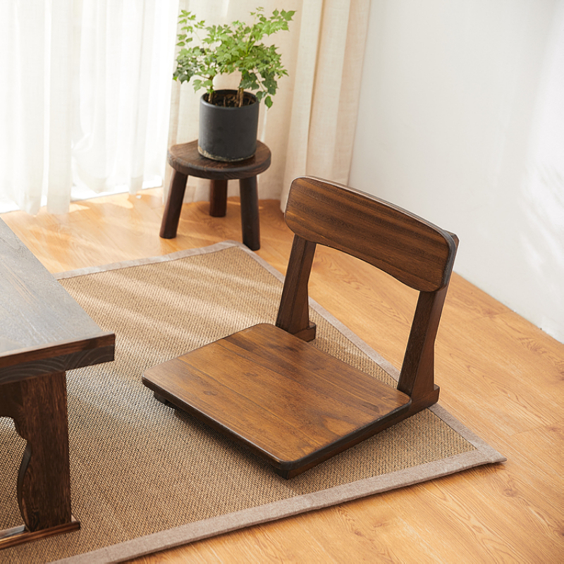 Japanese Style Tatami Meditation Legless Chair, Two Finish Available