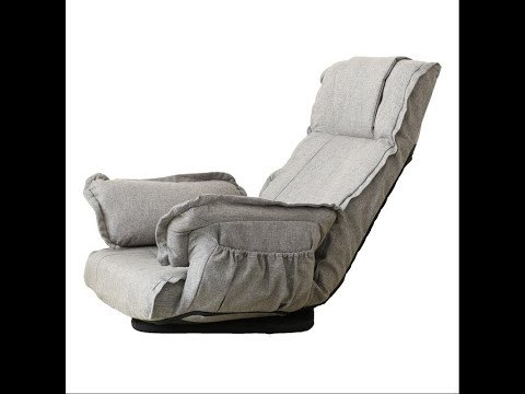 Modern Foldable Floor Swivel Chair 360 Degree Rotation Living Room Furniture Large Folding Floor Relax Upholstered Armchair