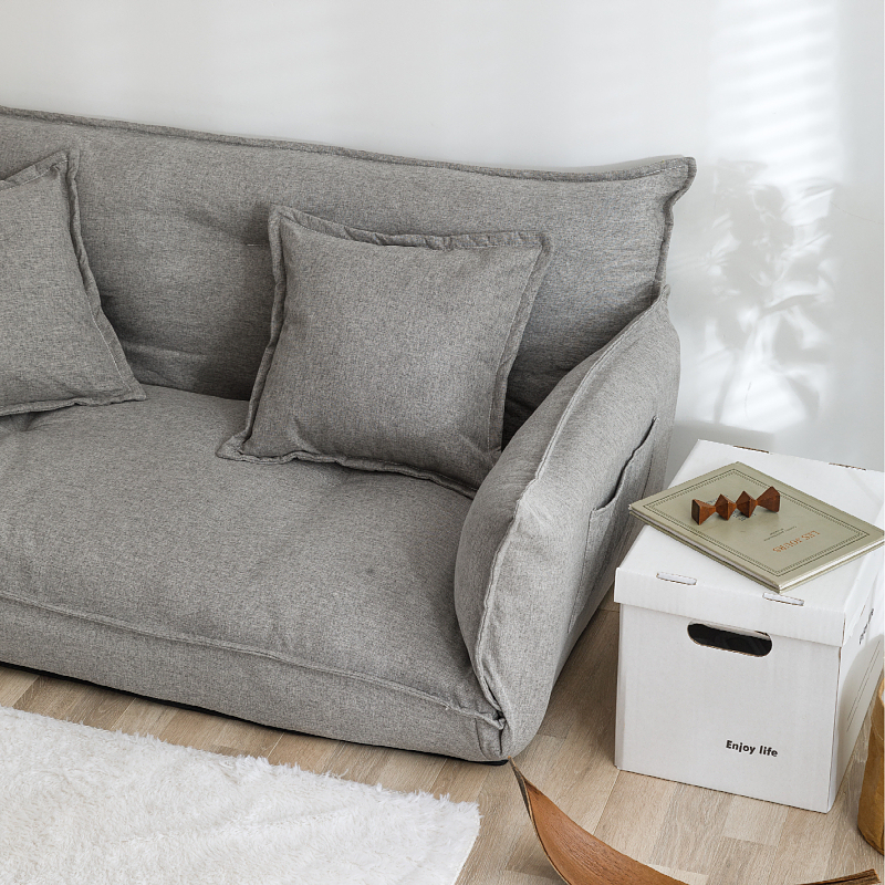 Modern Design Floor Sofa Bed 5 Position Adjustable Lazy Sofa Japanese Style Furniture Living Room Reclining Folding Sofa Couch