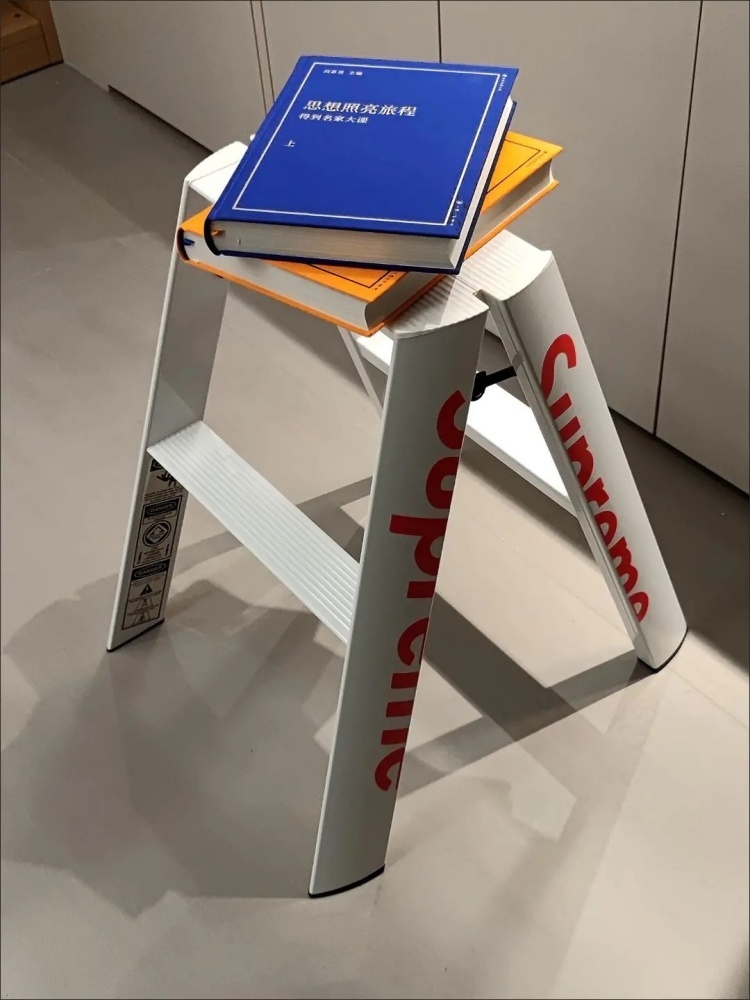 2 Step Aluminium Folding Ladder Portable Slim Step Stool Safety Household Stepladder