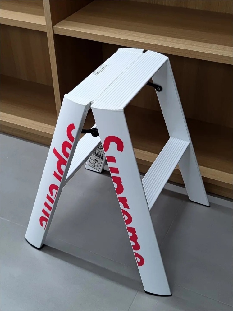 2 Step Aluminium Folding Ladder Portable Slim Step Stool Safety Household Stepladder
