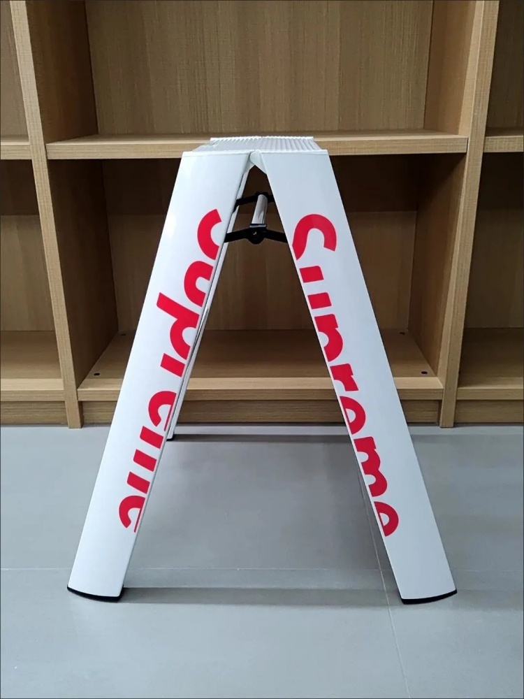 2 Step Aluminium Folding Ladder Portable Slim Step Stool Safety Household Stepladder