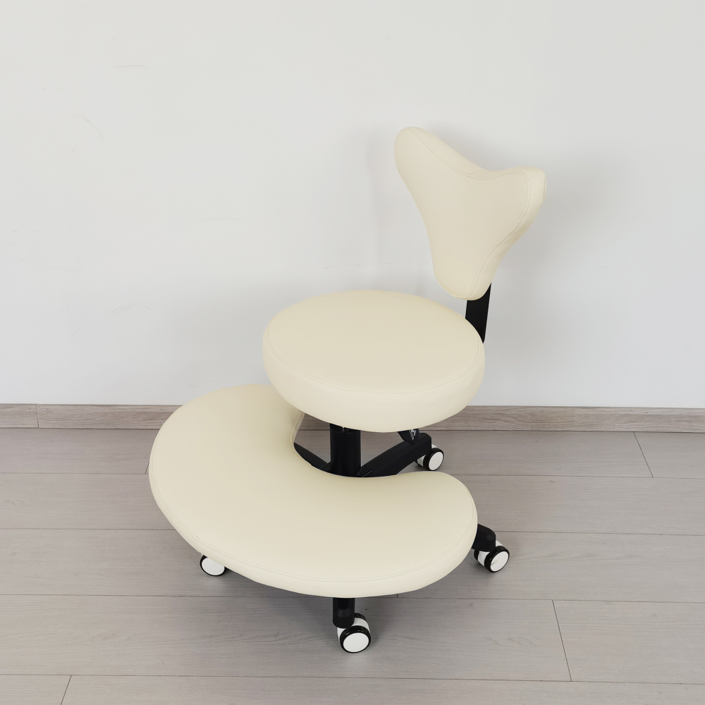 Ergonomic Cross Legged Chair with Wheels