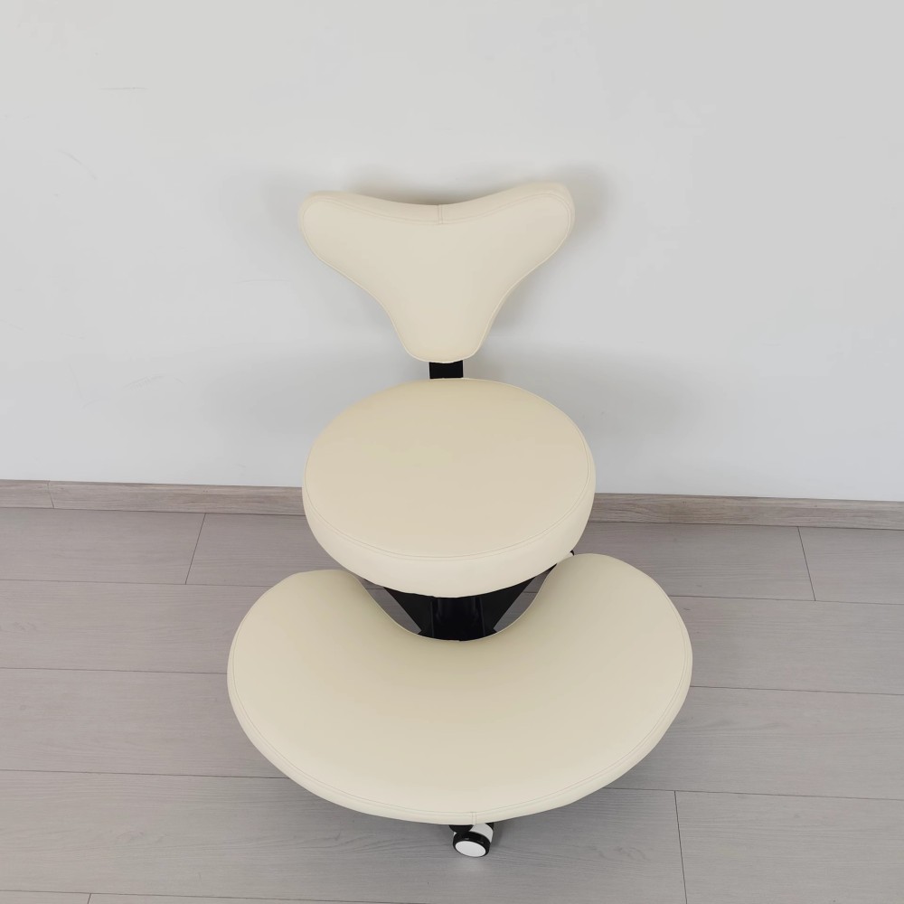 Ergonomic Cross Legged Chair with Wheels
