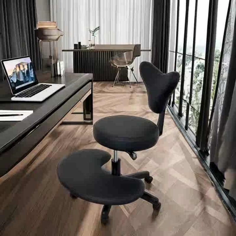 Ergonomic Cross Legged Chair with Wheels
