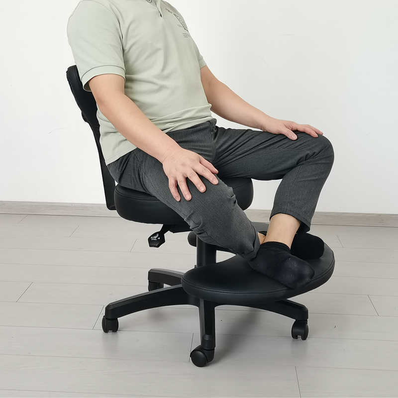 Ergonomic Cross Legged Chair with Wheels
