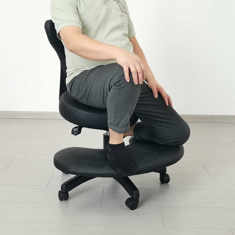 Ergonomic Cross Legged Chair with Wheels