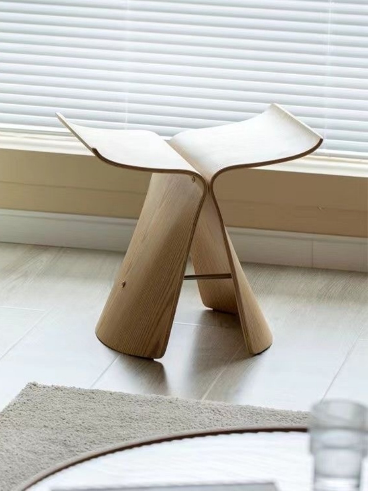 Butterfly Stool  Plywood Stool Chair For Living Room, Bedroom Wooden Stool Display