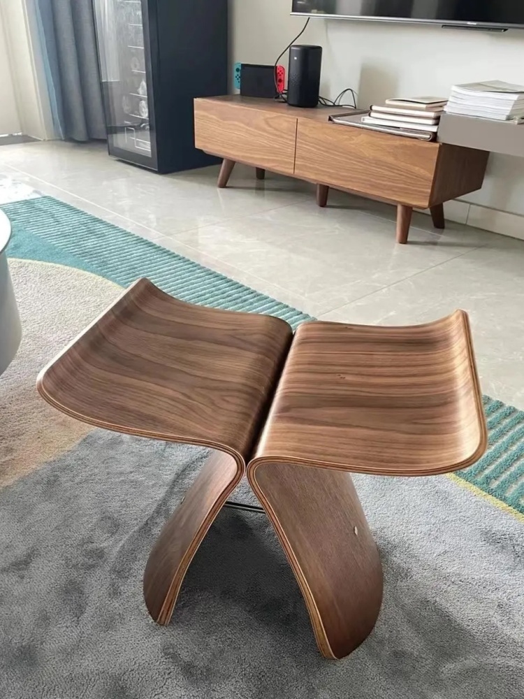 Butterfly Stool  Plywood Stool Chair For Living Room, Bedroom Wooden Stool Display