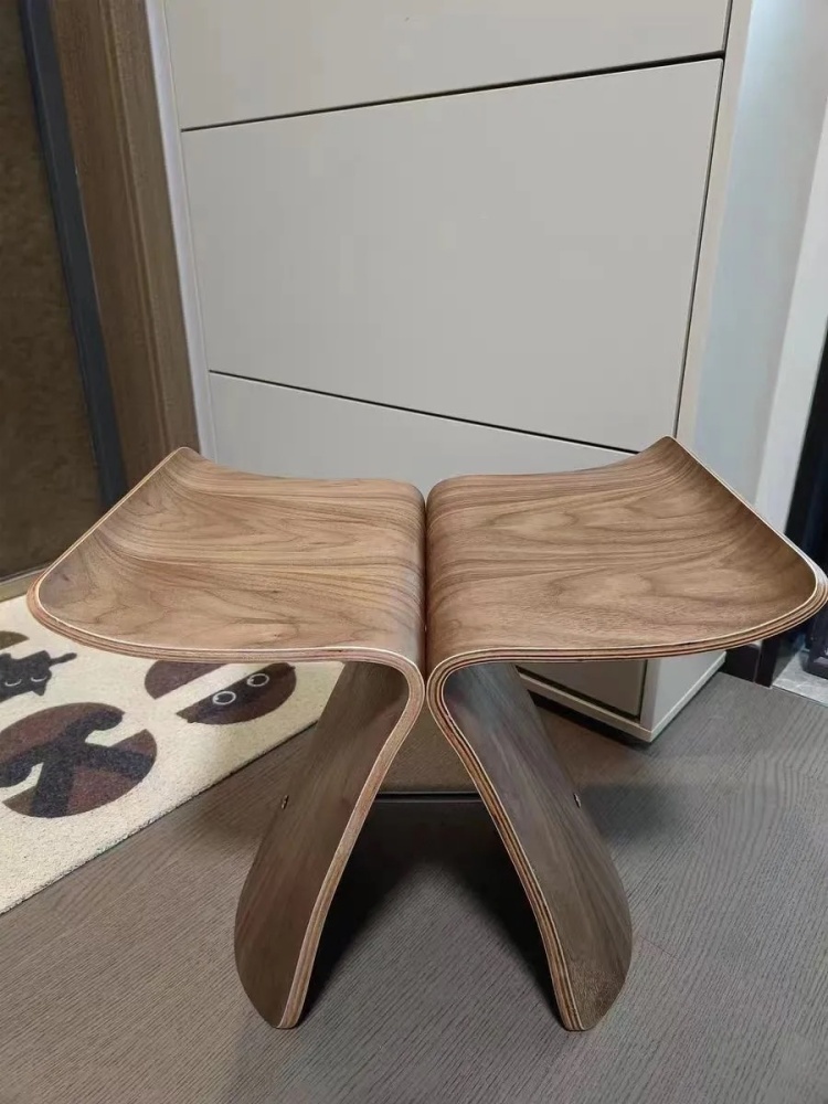 Butterfly Stool  Plywood Stool Chair-Black finish
