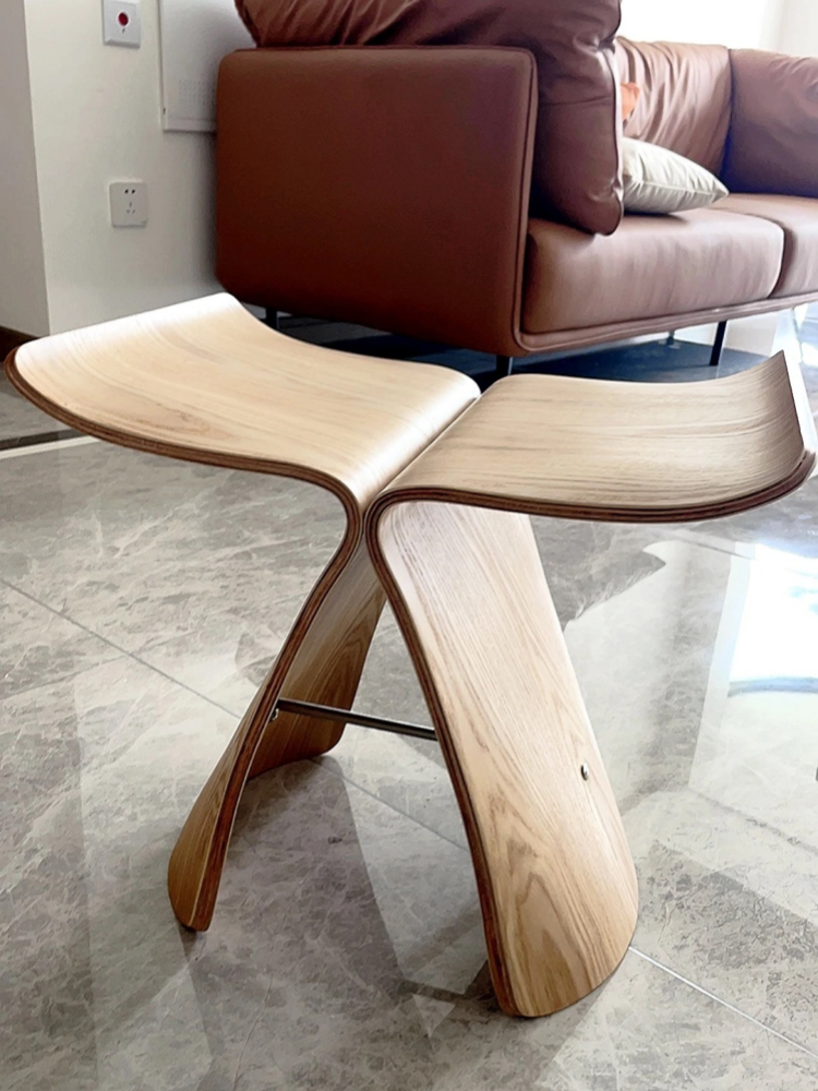Butterfly Stool  Plywood Stool Chair For Living Room, Bedroom Wooden Stool Display