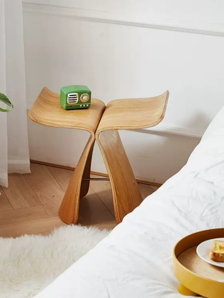 Butterfly Stool  Plywood Stool Chair For Living Room, Bedroom Wooden Stool Display