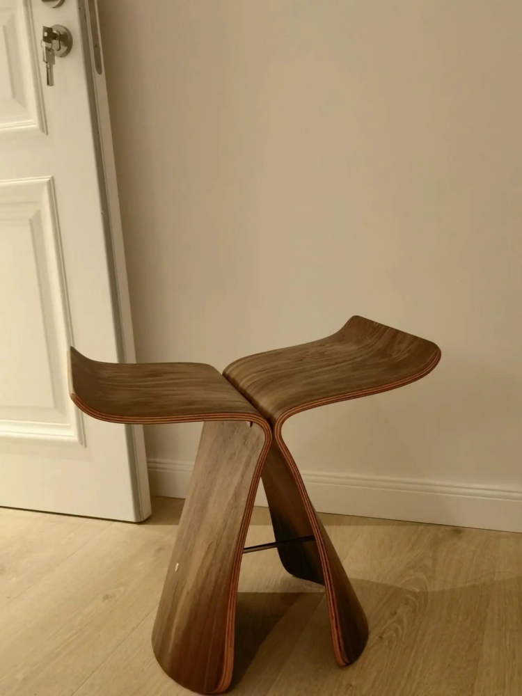 Butterfly Stool  Plywood Stool Chair-Black finish