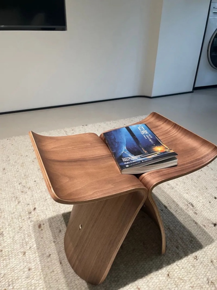 Butterfly Stool  Plywood Stool Chair-Black finish