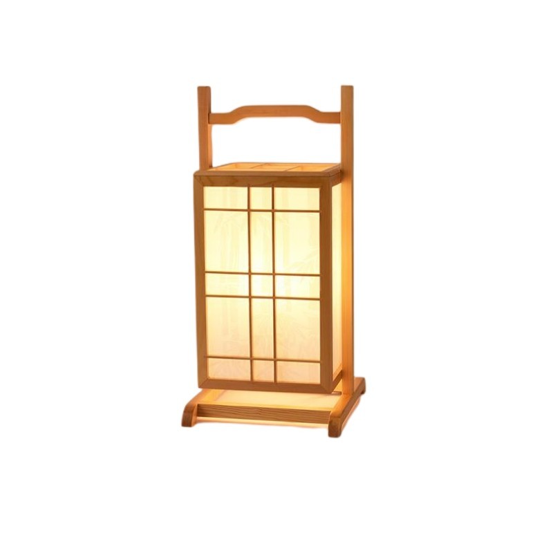 Floor Lamp Wood Light Indoor Lighting, Natural Finish