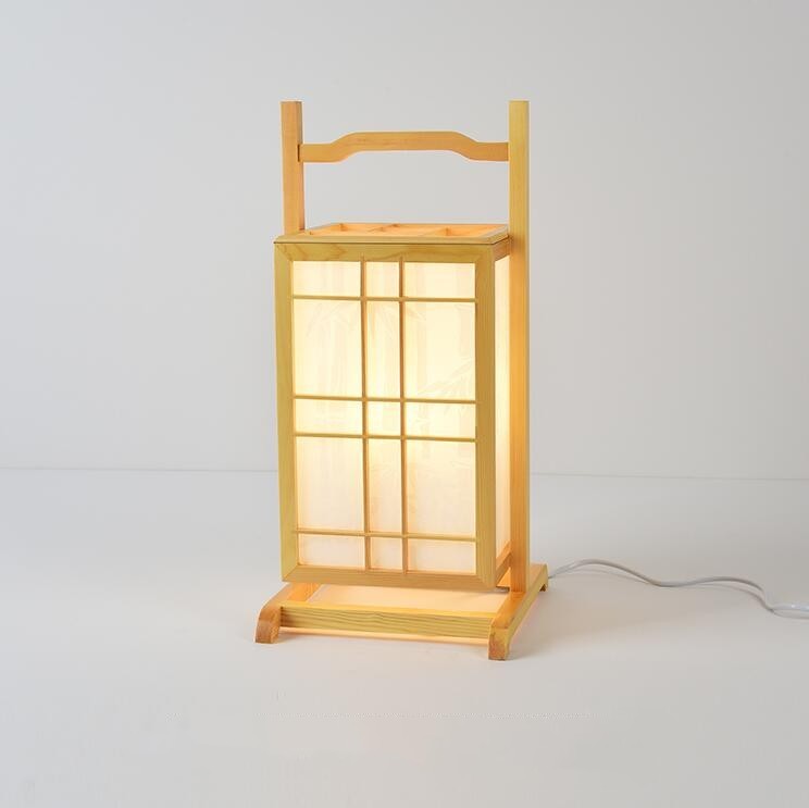Floor Lamp Wood Light Indoor Lighting, Natural Finish