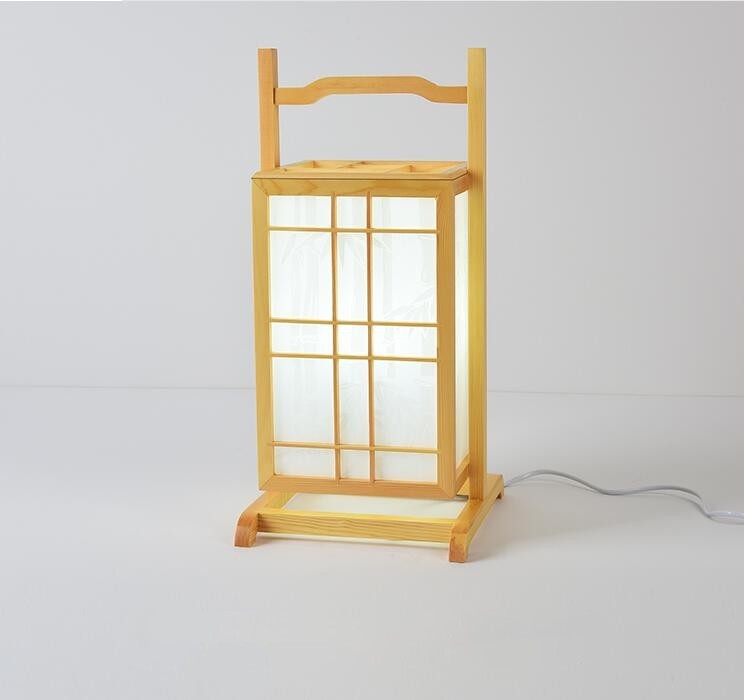 Floor Lamp Wood Light Indoor Lighting, Natural Finish