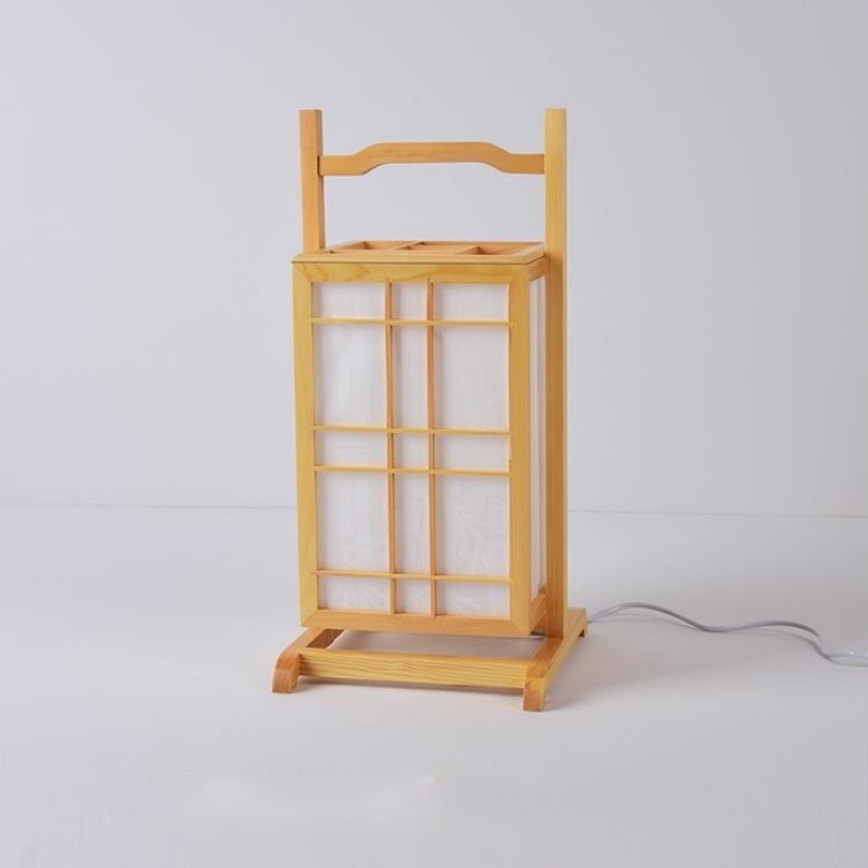Floor Lamp Wood Light Indoor Lighting, Natural Finish