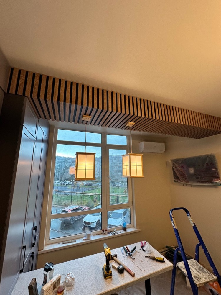 Japanese Pendant Lamps E27 Base, Natural Finish