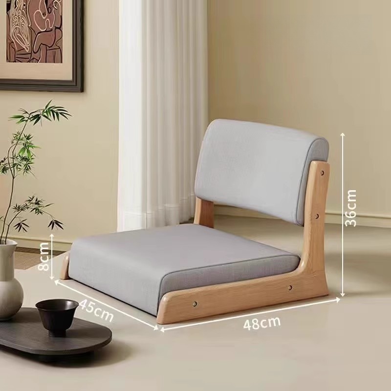 Traditional Japanese Wooden Chair – Comfortable Back Support Design