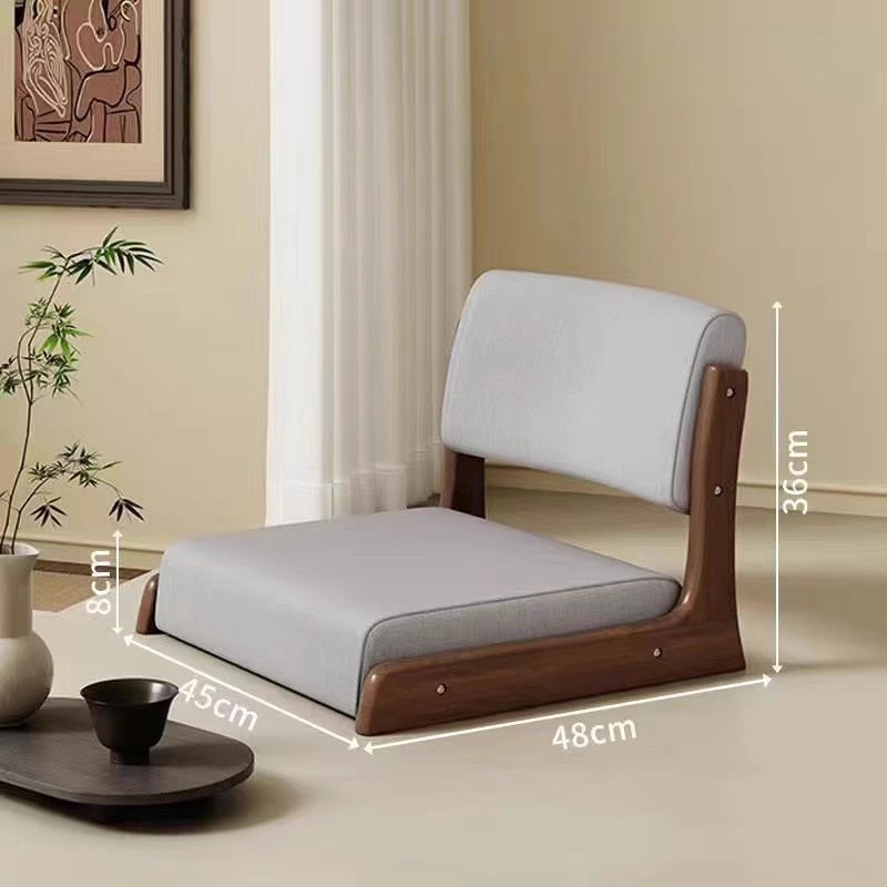 Traditional Japanese Wooden Chair – Comfortable Back Support Design