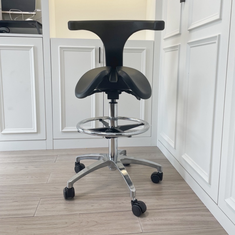 Saddle Stool Ergonomic – Dentist & Office Chair with Footring