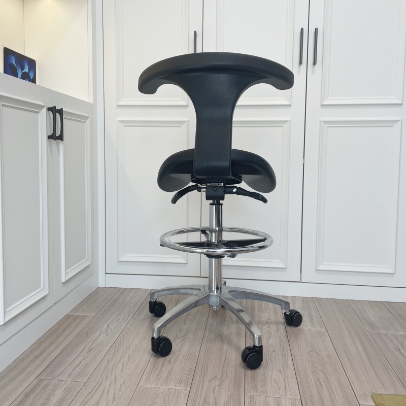 Saddle Stool Ergonomic – Dentist & Office Chair with Footring