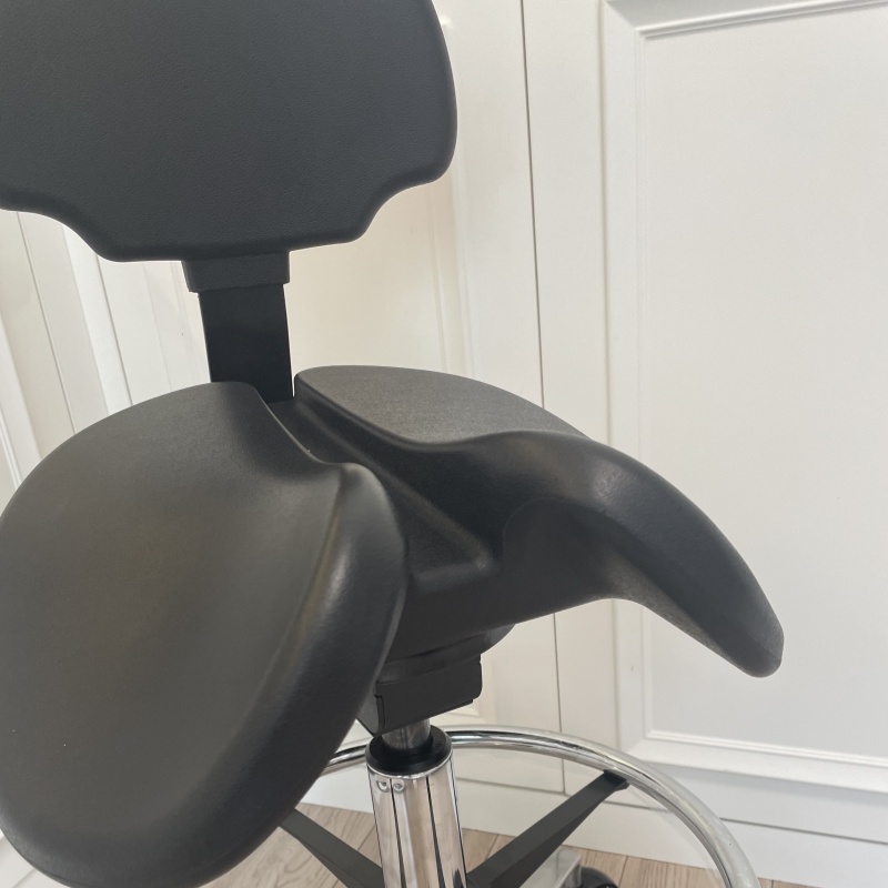 Saddle Stool Dental Chair – Ergonomic Dentist Stool, With Foot Ring