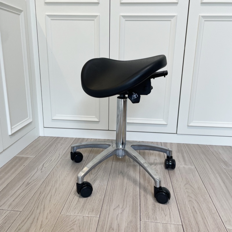 Ergonomic Backless Rolling Saddle Stool