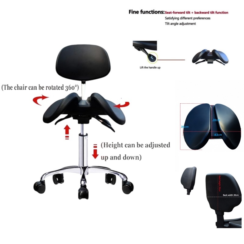 Saddle Stool Dental Chair – Ergonomic Dentist Stool