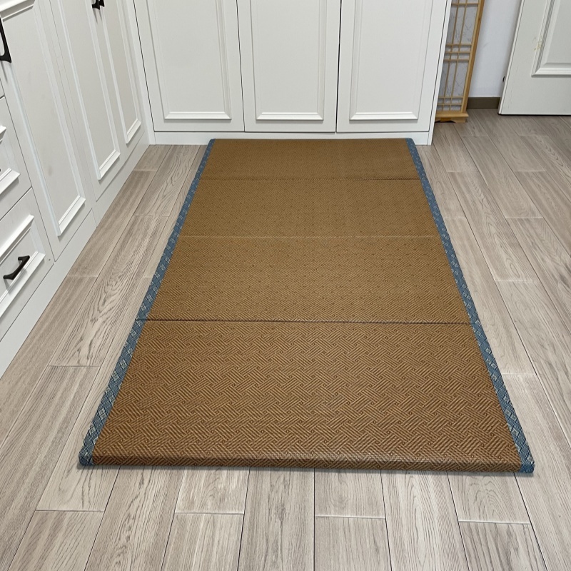 Rattan Carpet Foldable Japanese Tatami Mat Filled in Coconut Fiber