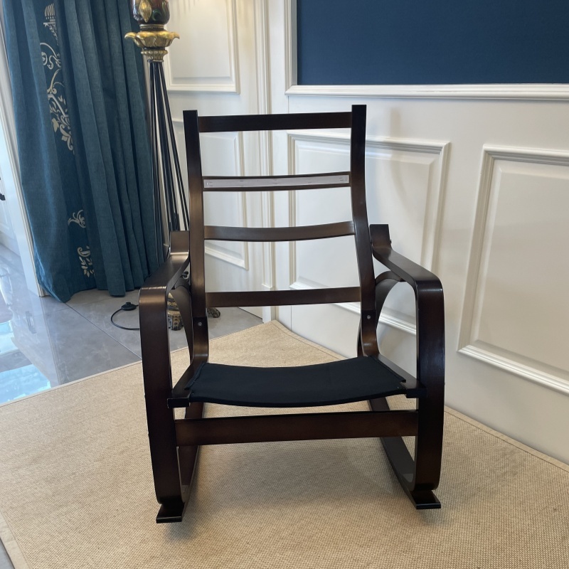 Premium Wooden Frame Rocking Chair – Includes Comfortable Removable Cushion