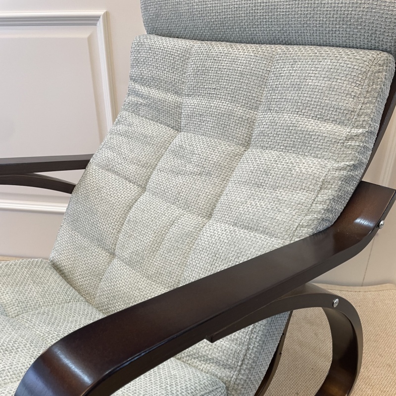 Premium Wooden Frame Rocking Chair – Includes Comfortable Removable Cushion