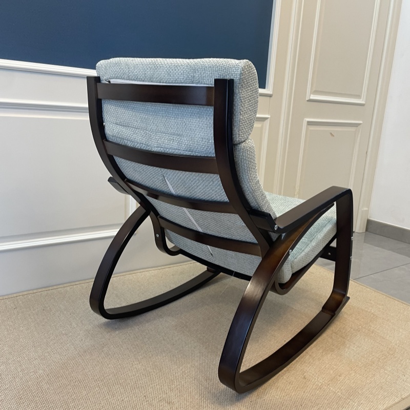 Premium Wooden Frame Rocking Chair – Includes Comfortable Removable Cushion