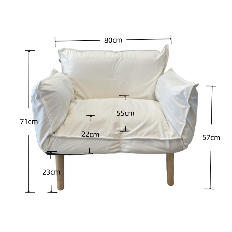 Japanese Futon Chair Foldable – With Wooden Legs