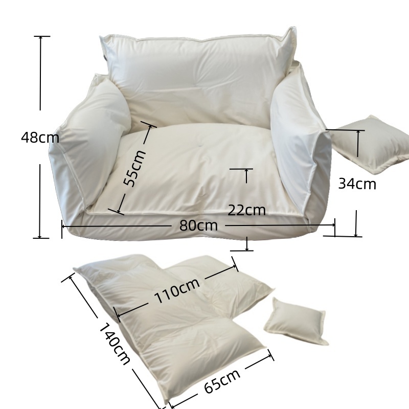 Foldable Japanese Floor Sofa – Compact & Stylish Floor Seating