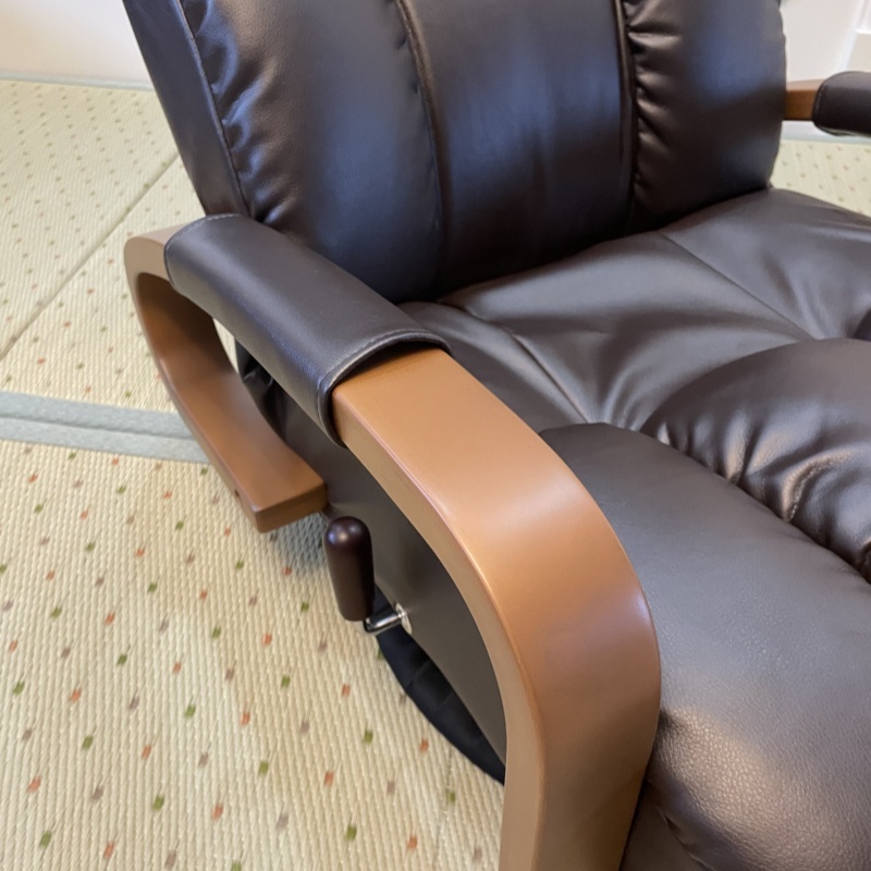 360° Swivel PU Leather Floor Chair Chaise Lounge – Modern & Comfy