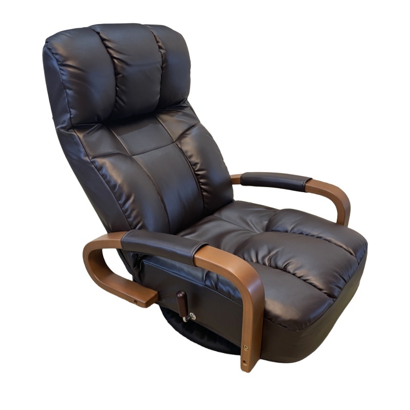360° Swivel PU Leather Floor Chair Chaise Lounge – Modern & Comfy