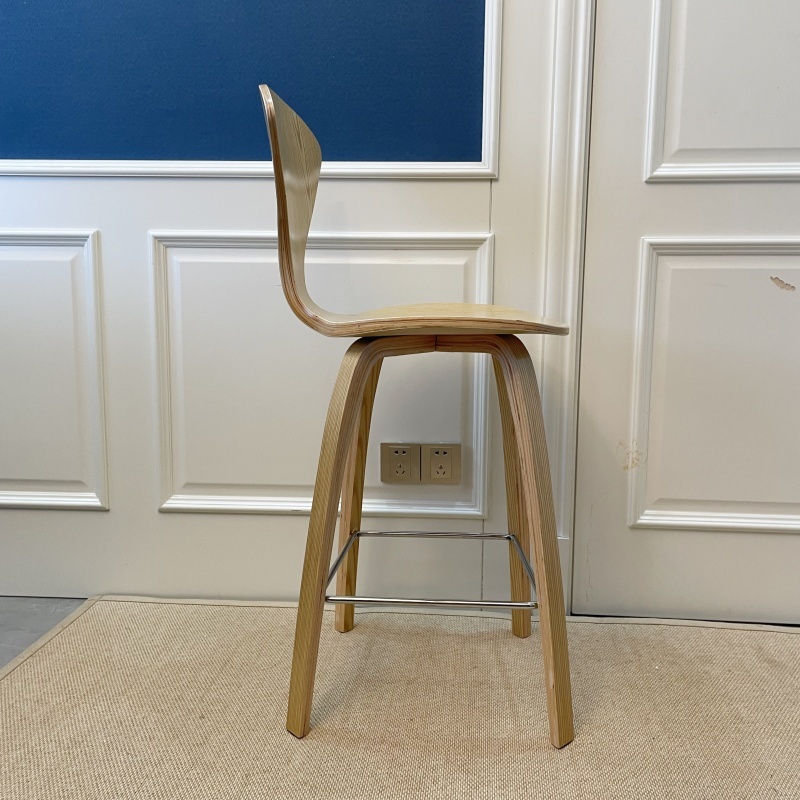 Wood Base Counter Stools for Kitchen Island & Bar, Natural Finish