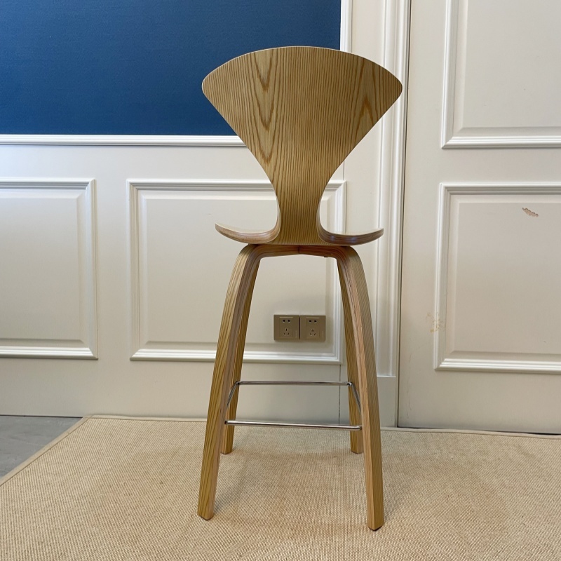 Wood Base Counter Stools for Kitchen Island & Bar, Natural Finish